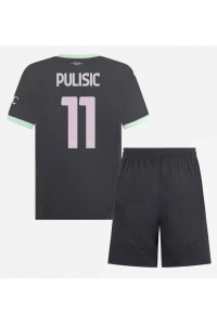 Fotbalové Dres AC Milan Christian Pulisic #11 Dětské Třetí Oblečení 2024-25 Krátký Rukáv (+ trenýrky)